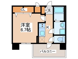 ﾌｧｽﾃｰﾄ難波WESTﾃﾞｨｵﾝ（1305）の物件間取画像